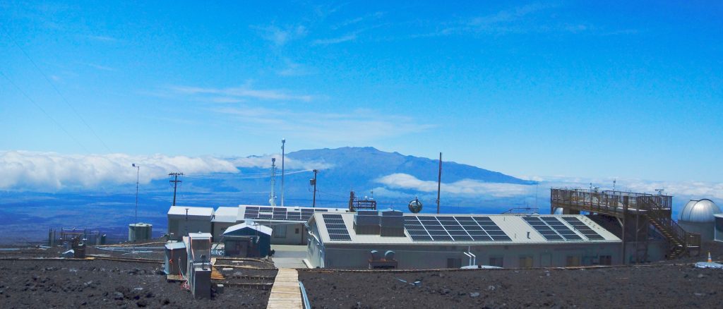 NOAA's Mauna Loa atmospheric baseline observatory is perched at 11