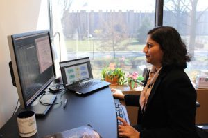 Image: Dr. Vaishali Naik (NOAA GFDL) develops Global Earth System Models to understand and predict climate change. Photo courtesy of. Photo courtesy of Ilam Shah.