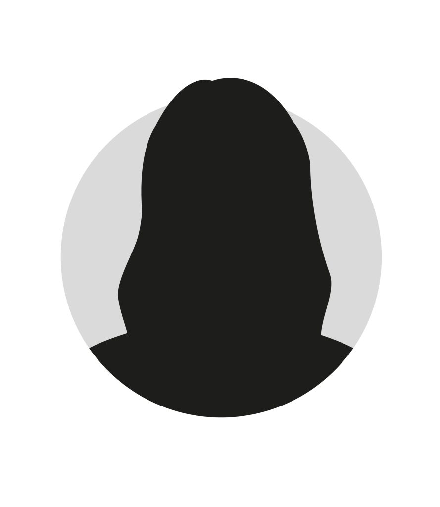 Generic silhouette figure inside a gray circle