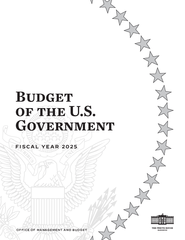 Cover page of the FY25 Budget of the U.S. Government